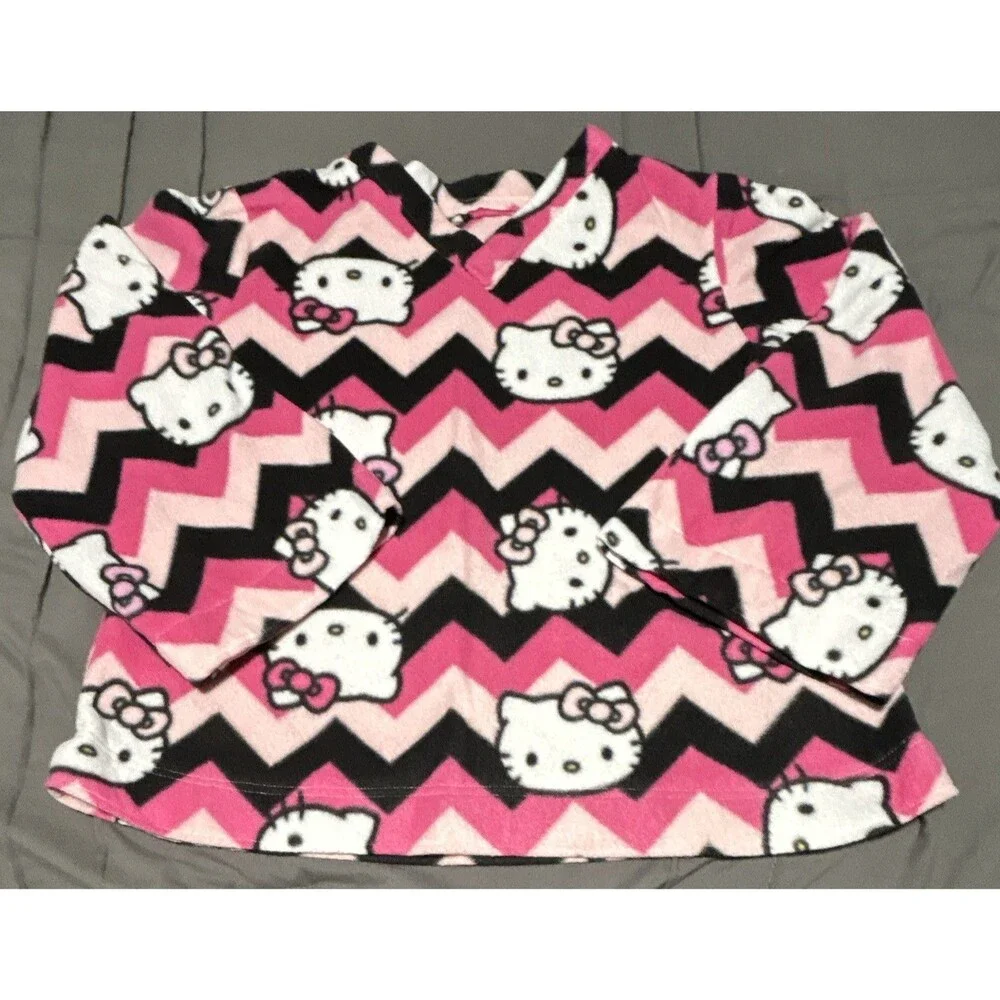 Hello Kitty Girls Size 10. 2-Piece 100% Pajama Set, Long Sleeve